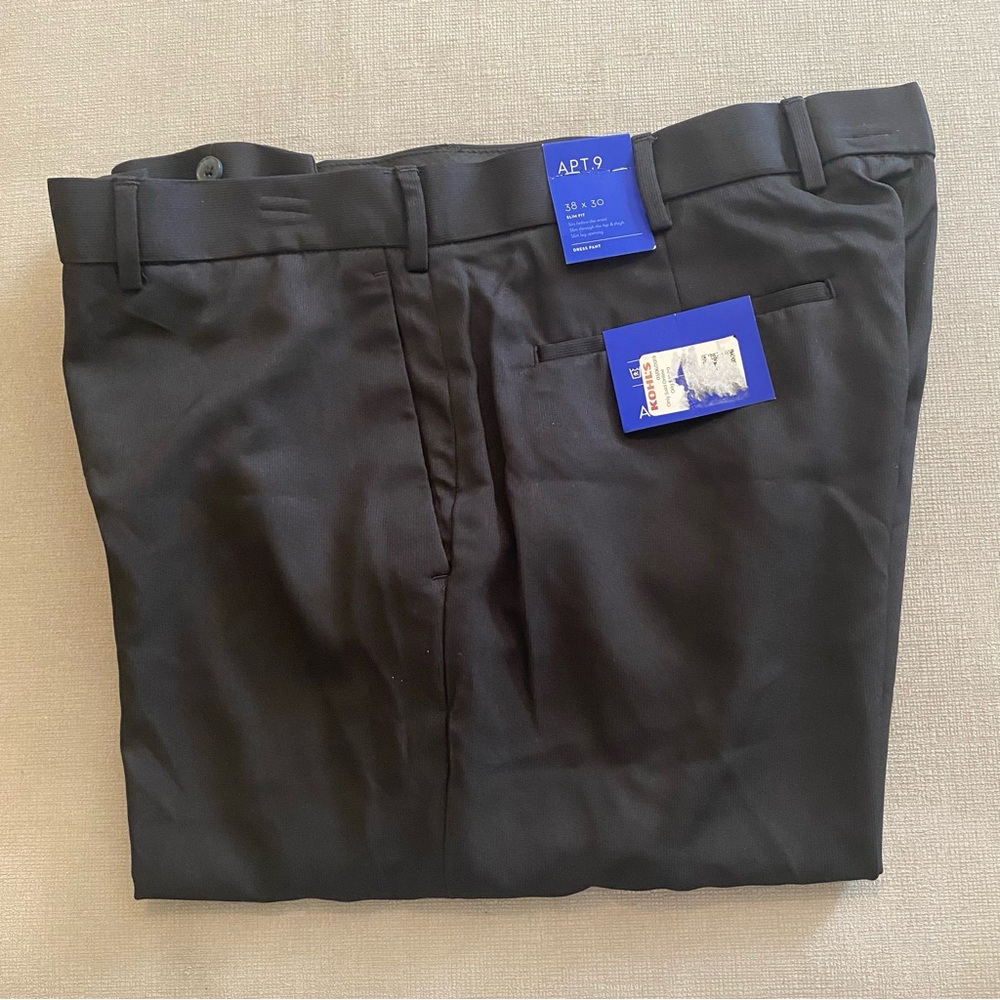 Apt. 9 Slim Fit Dress Pants in Black